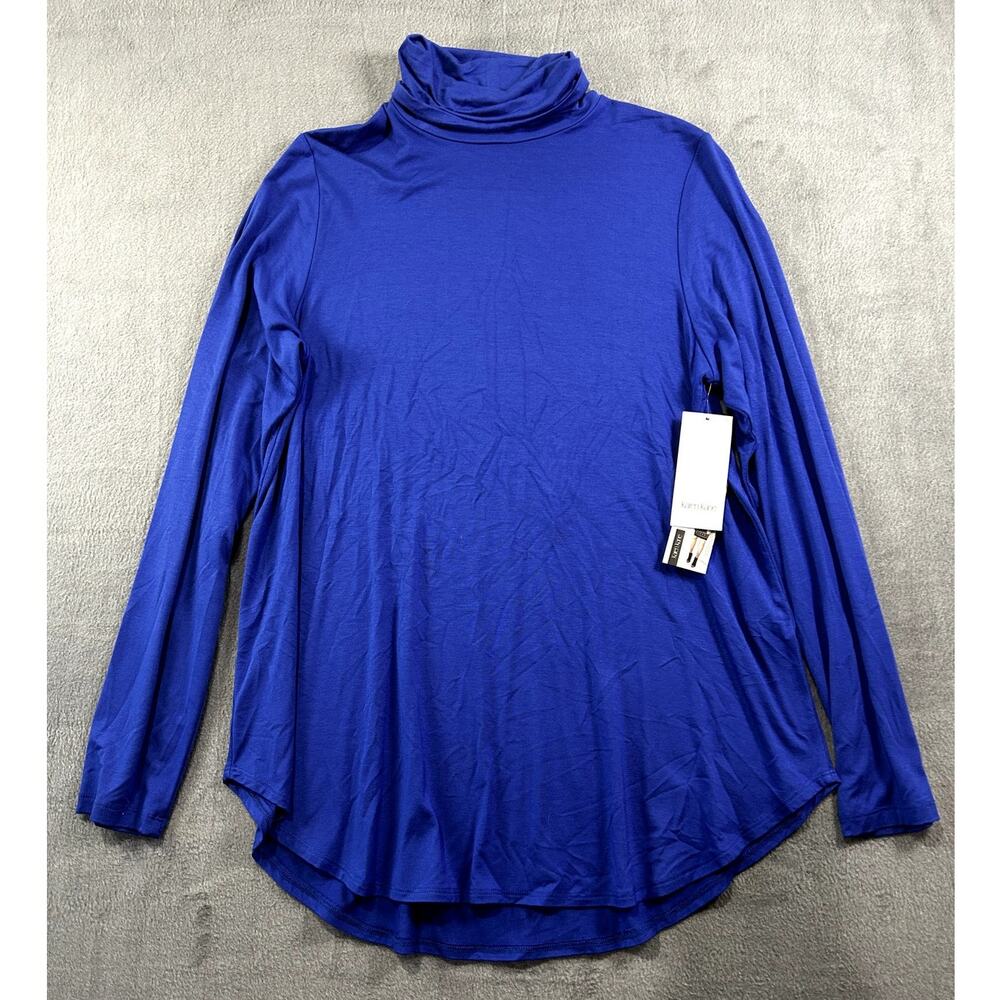 NWT Karen Kane Blue Moon‎ Turtleneck Top Long Sleeve Women’s Size Large